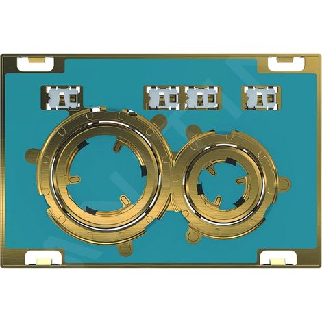 Plaque Geberit Sigma50 ronde DT laiton personnalisable - GEBERIT 115.652.00.1 (1/3)