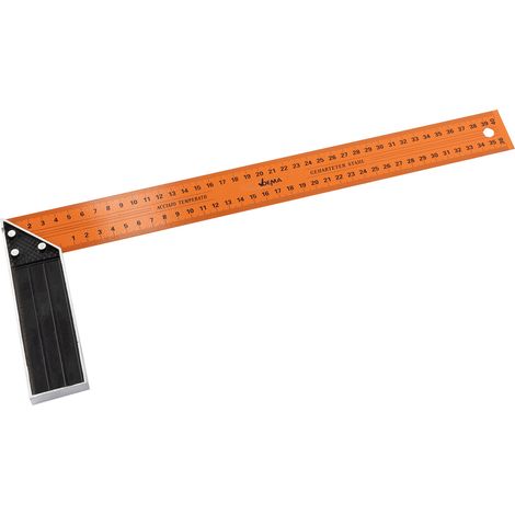 Schreinerwinkel Anschlagwinkel Messwinkel 400 mm Stahl Schenkel mit cm Skala (1/2)