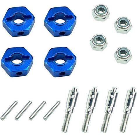 LD-P06 Adaptateur hexagonal de moyeu de roue en métal de 5 mm à 12 mm pour LDRC LD-P06 LD P06 Unimog 1/12 RC Truck Car Upgrades Parts (1/2)