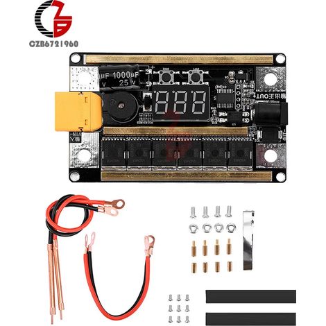 Punktschweißgerät mit variabler Drehzahl und 99 Geschwindigkeitsstufen, 6 MOSFET-Transistoren, Schweißset, tragbar, 18650 Lithium-Batterie, Punktschweißstift, Bedienfeld (Koffer nicht im Lieferumfang (1/5)