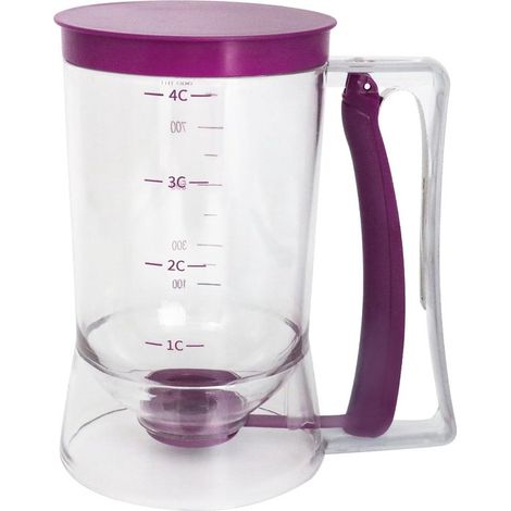 1 Stück Teigtrenner Küchenaccessoire Für perfekte Waffeln Kuchen und Cr pes Mit Messlinien Einfaches Ausgießen Backzubehör für Bratpfannen 11 4 x (1/5)