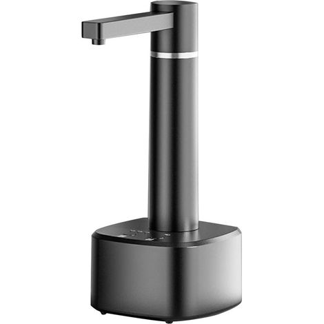Dispensador de agua eléctrico,Dispensador de botellas de agua de escritorio,Bomba automática compacta para botellas de agua potable,Negro (1/5)