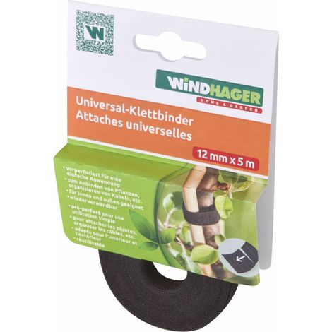 Windhager Klettverbinder 12 mm x 5 m, schwarz Klettverbinder (1/2)