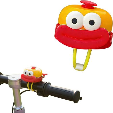 Sonnette de Vélo Drôle en Forme de Bouche, Klaxon à Pression Manuel au Son Puissant, Accessoire de Cyclisme Universel pour Tous Vélos, Idée Cadeau Originale (1/5)