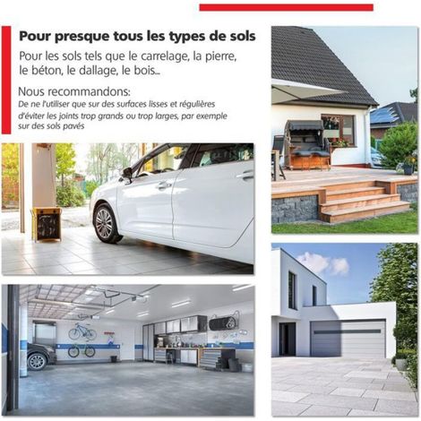 Set de 4 Roulettes pivotantes 75 mm avec frein - Roulettes pour meubles jusqu'à 50 kg par roue - Charge lourde - Caoutchouc pour (1/5)