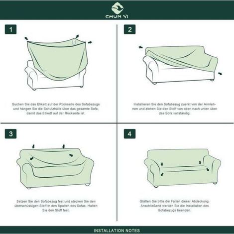 Housse De Canapé - Jacquard Extensible - Pour Fauteuil 80 À 120 Cm - Gris - 85% Polyester 15% Élasthanne - 1 Place (1/4)