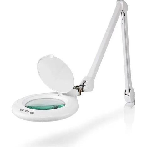 Pricenet MAGL3WT lámpara lupa blanca brazo flexible 125 cm