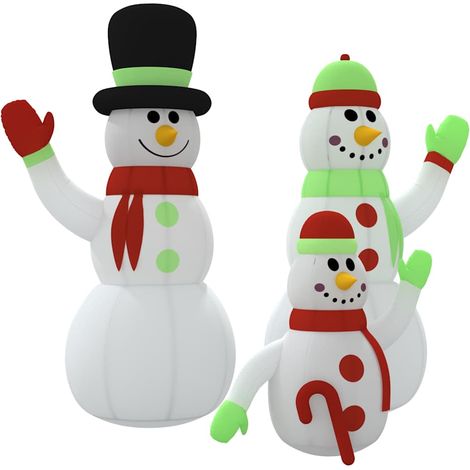 Inflatable Snowman Family with LEDs 500 cm vidaXL (1/5)