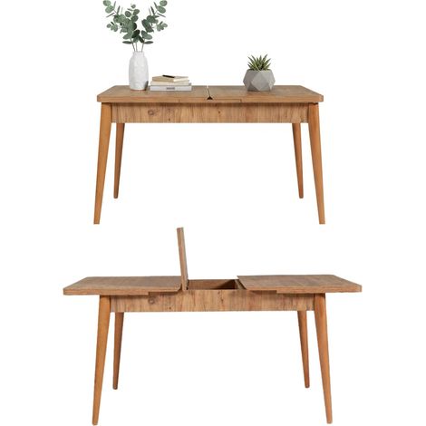 Tavolo Allungabile Dschubba, Allungabile, 8 Posti, 80x165x75h cm Marrone Quercia