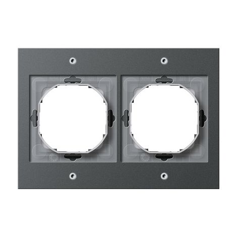 Gira Cornice di copertura 2f Gira TX44 (WG UP) Antracite [021267], 0212 67