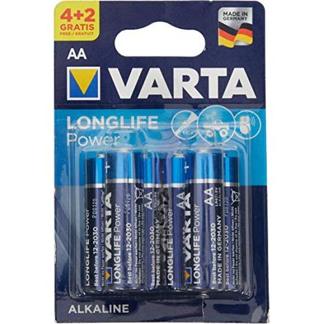 6 LR6 AA VARTA Batterie alcaline AA (1/2)