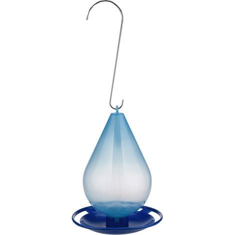 Vogeltränke, transparenter Tropfbehälter, strapazierfähiger Kunststoff, integrierte Sitzstange, für den Garten (1/5)