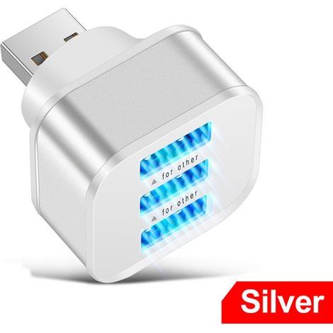 Rallonge de charge USB 2.0 avec 3 ports et répartiteur USB étendu. (1/5)