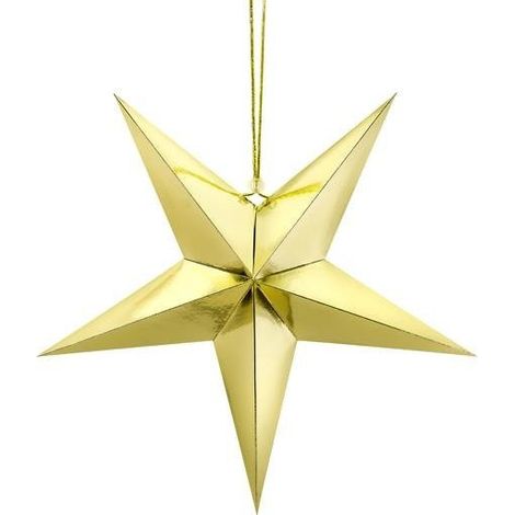 Papierstern, 45 cm, gold (1/5)