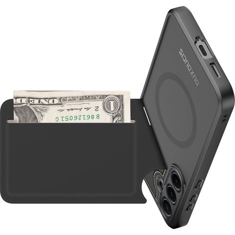 Funda tipo cartera magnética DUX DUCIS para Samsung Galaxy S25 con soporte - Negra (1/5)