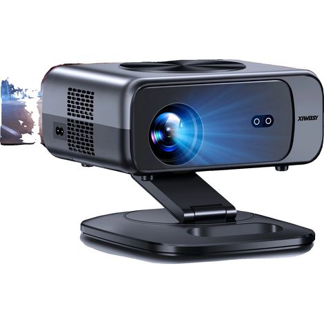 Projecteur, 800 Lumens ANSI, Résolution 1080P, 64G AutoFocus, prise eu