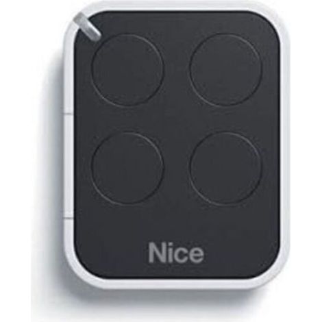 Émetteur de télécommande 4 canaux 433,92 MHz – Compatible avec les moteurs Nice – Conception ergonomique pour une utilisation quotidienne – Noir/Blanc