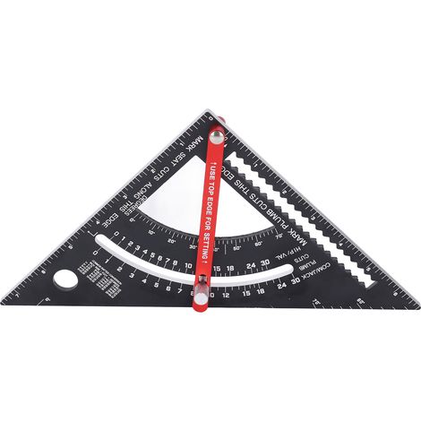 17,78 cm Zimmermannswinkel, Aluminiumlegierung, 70° verstellbar, Kombinationsmetall, Falscher Sperling, für Holzbearbeitung (1/5)