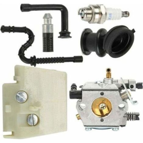 Kit Carburateur Walbro WT-194 avec Bougie et Filtre à Air pour Tronçonneuse Stihl 026 MS260 MS240 (1/4)