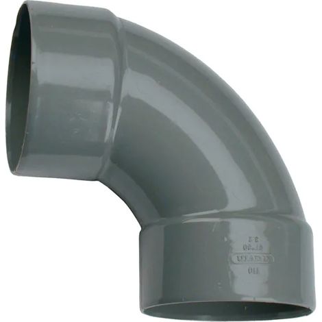 Codo PVC Wavin 3026052 doble hembra 8730 ángulo