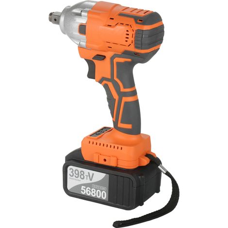 Irovami Clé chocs sans balais 1/2″ – 380N.m, 4Ah, vitesse variable – Idéal pour maison, moto, atelier (1/5)