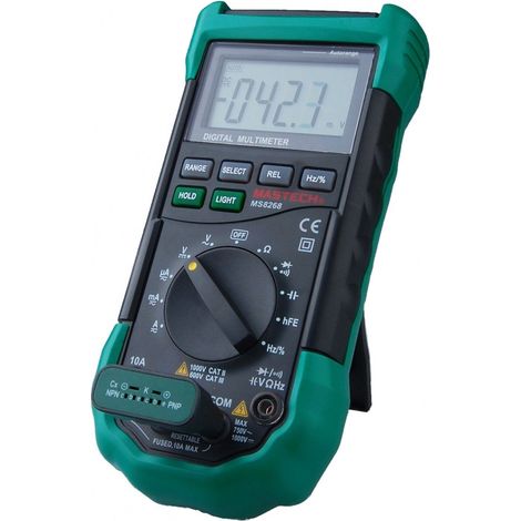 Mastech MS8268 multimetro digital, LCD 3/4  Digital Autorango AC/DC/uF/Hz polimetro (1/2)