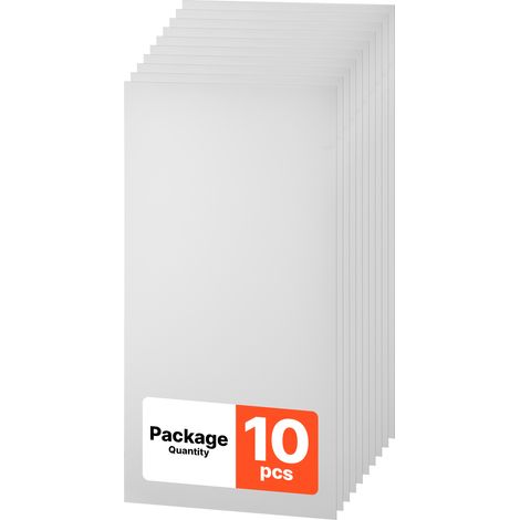 VEVOR 10 Stk. Deckenpaneele Deckenfliesen PVC-Schaumplatte 605x1210mm Weiß, Minimalistisches Design, Stoßfest, Brandschutz, Zuschneidbar, Für Abgehängte Decke, Moderne Innendekoration für Heim Büro (1/5)