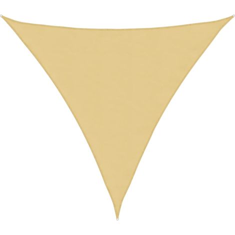 Voile d'ombrage  Voile de parasol sable 4x4x4 m 100 % polyester oxford