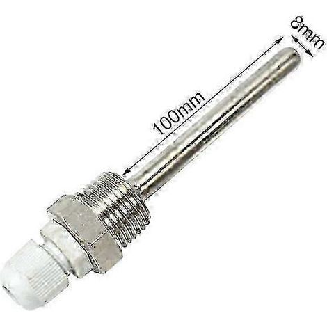doigt de gant en acier inoxydable pour capteur de température, accessoire solaire pour tuyau borgne à 4 points (1/5)