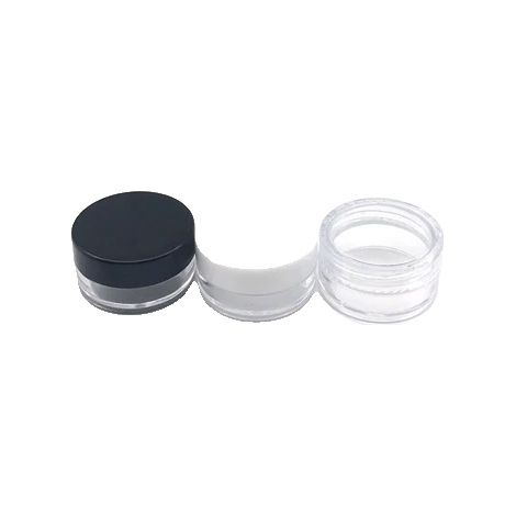 Kosmetikbehälter, nachfüllbare Aufbewahrung, transparentes Design, Mischfarbe Kappe, 20g (1/2)