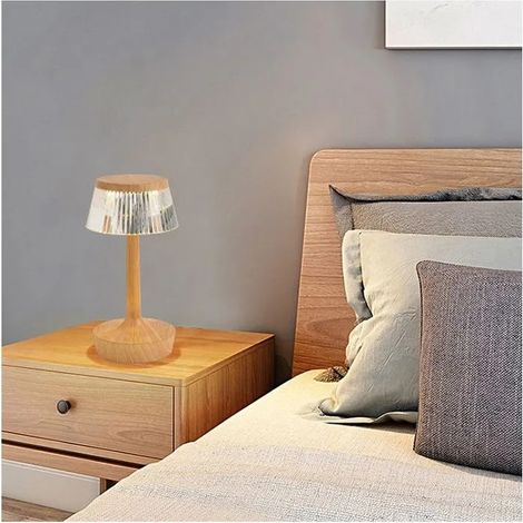 Lampe Led tactile USB au design moderne, luminaire décoratif d'intérieur, idéal pour une Table de chevet, trois couleurs SANPIE (1/4)
