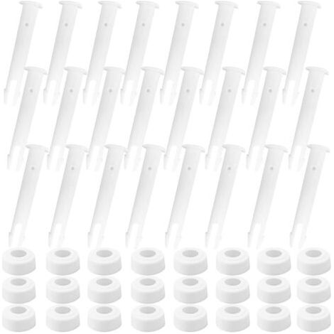 QORVA-24 pcs Goupilles De Piscine,goupilles goupilles de Rechange,Joints de Piscine en Plastique,Goupilles en Plastique,Joints de Piscine,Broche pour Cadre de Piscine,goupilles de Joint de Piscine (24