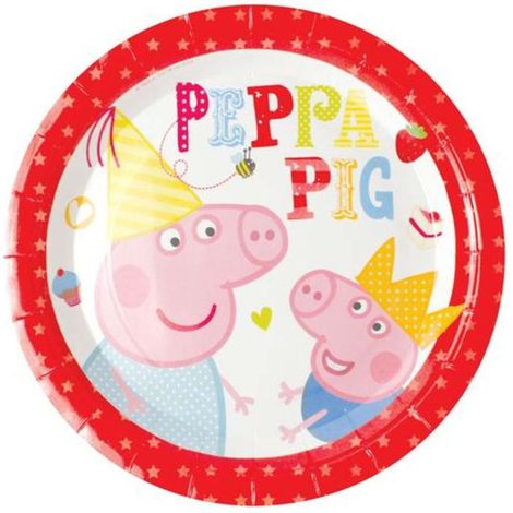 Cf.6 Piatti Cm23 Peppa Pig Pp-0480242 X1