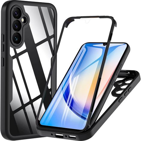 CUSTODIA BUMPER PER SAMSUNG GALAXY A34 CORNICE NERA PROTEZIONE 360° SM-A346B (1/5)