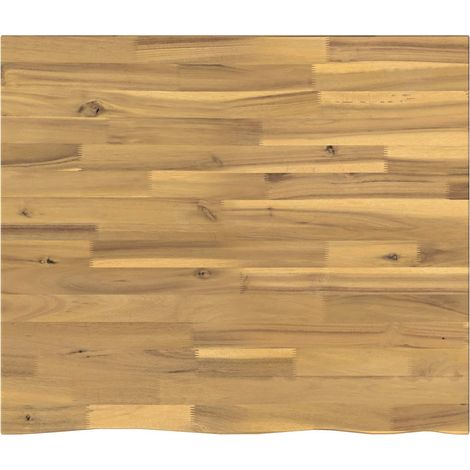 Live Edge Table Top 80 x 60 x 3.2 cm Rectangular vidaXL