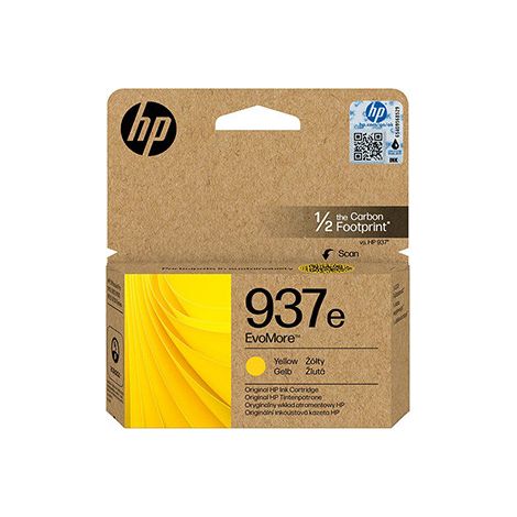 HP Original EvoMore 937e Tintenpatrone gelb