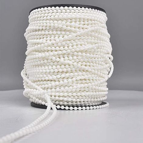 Store enrouleur à fermeture éclair et perles POM 10 m/20 m, 4,5 x 6 cm, store en gaze souple, store en bambou, accessoires pour stores vénitiens verticaux (1/5)