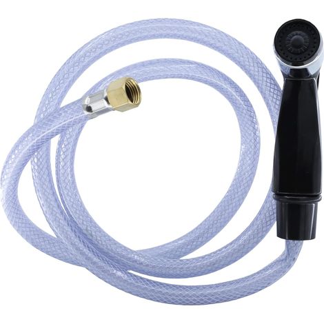 Ensemble douchette et pommeau de robinet de cuisine à gâchette Danco, noir, en vinyle [Kit d'installation complet], 1 ensemble (80762), sans taille (1/5)