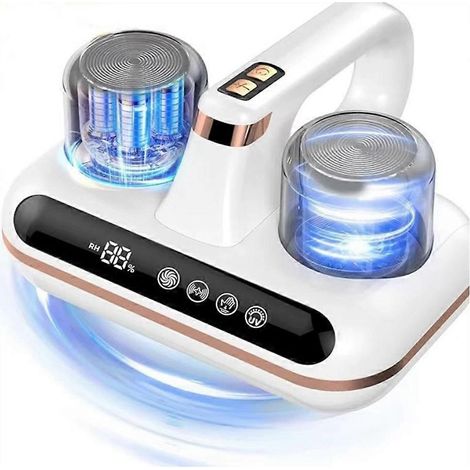 10 kPa 5-in-1 Akku-Staubsauger gegen Milben mit Ultraschalltechnologie und UVC-Licht: kraftvolle und leise Saugkraft für Staub und Tierhaare. (1/5)