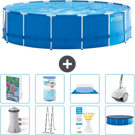 Intex Piscine Tubulaire Ronde - 457x122 cm - 9-pièces  S549