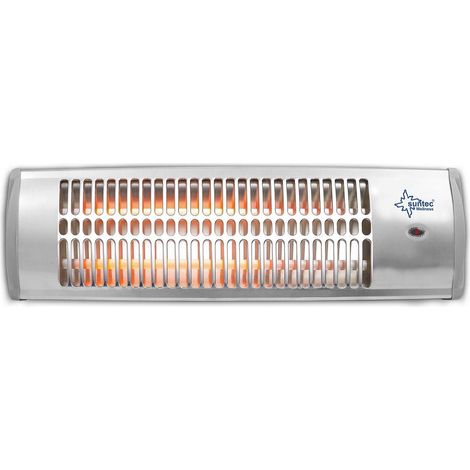 Heat Ray 1500 Quarzstrahler max.1200W,2Stufen,silber,IP24 (1/5)