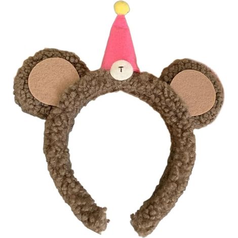 Serre-tête ours mignon pour femmes et filles à porter au quotidien, fête d'Halloween, déguisement, accessoires pour cheveux (1/5)