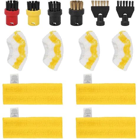 Tête de brosse et embout de balai en microfibre améliorés (pour nettoyeur vapeur Kärcher Easyfix SC1, SC2, SC3, SC4 et SC5) (1/5)