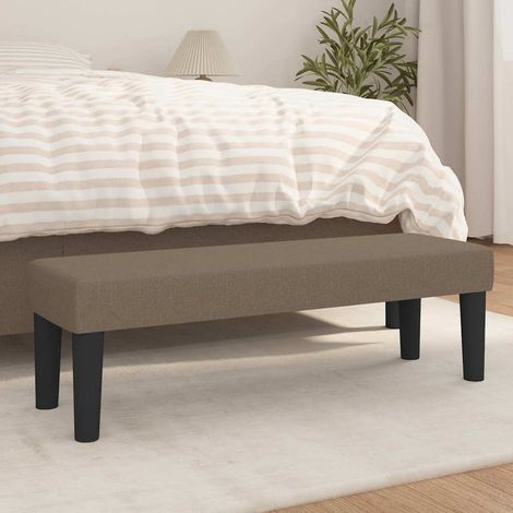 Banc - Banc de salon Banc de table Taupe 100x30x30 cm Tissu BV208802 - BonneVie (1/5)