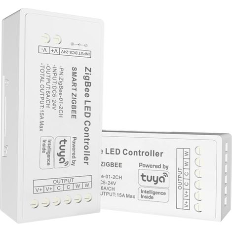 Controller per striscia LED CCT - 6A per canale - ZigBee/TUYA (1/4)