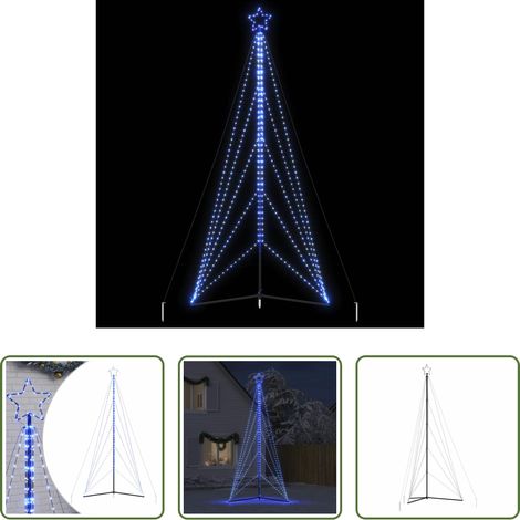 vidaXL Lichterkette -  LED Weihnachtsbaum 615 LEDs Blau 404,5 cm