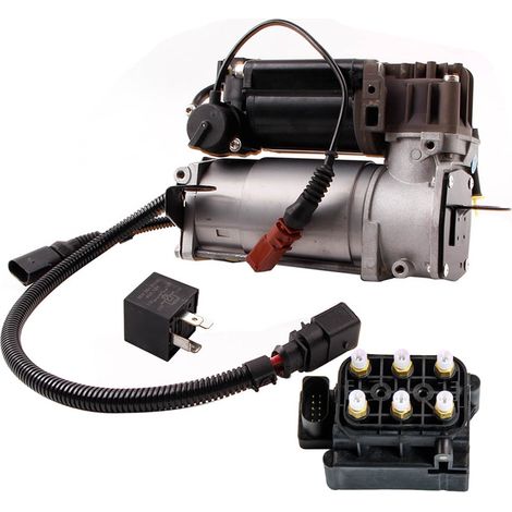 Kompressor + Ventilblock + Relais for Audi A8 D3 Benziner 4E 4E0616007B (1/5)