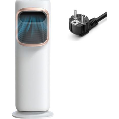 Enfriador de aire portátil, doble función de refrigeración y calefacción, ventilador, portátil, con control remoto. (1/5)