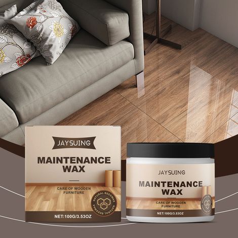 Cire d'entretien pour parquets massifs - 100 g (pour polir, faire briller et entretenir les parquets massifs) -- AKRACING (1/5)