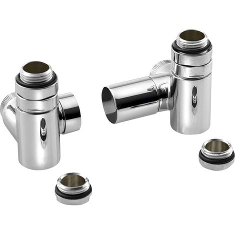 Sapho Corner Combi - Ventilanschlussset, trixial, rechts, Chrom CP330S (1/5)